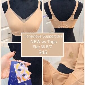 Honeylove Nude Support Bra – Size 38 B/C (New with Tags)